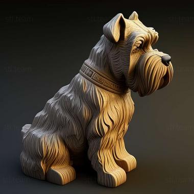 3D model Zwergschnauzer dog (STL)